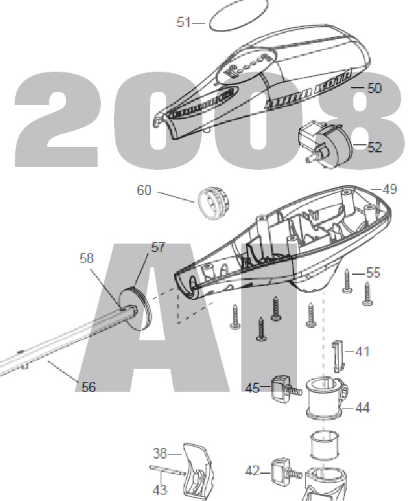 Endura 38 - 38lbs 12V 38A 36" Parts 2008 (AI)