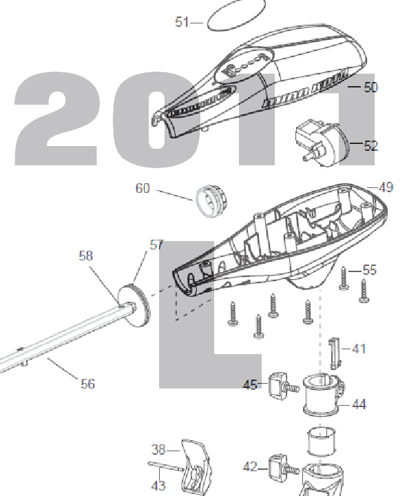 Endura C2 38 - 38lbs 12V 38A 36" Parts 2011 (L)