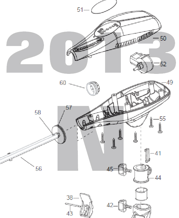 Endura C2 38 - 38lbs 12V 38A 36" Parts 2013 (N)