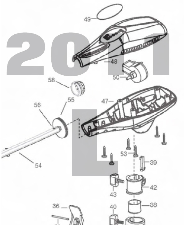 Endura C2 50 - 50lbs 12V 42A 36 & 42" Parts 2011 (L)