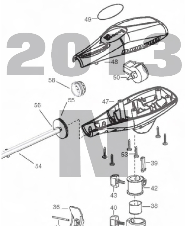 Endura C2 55 - 55lbs 12V 50A 36 & 42" Parts 2013 (N)