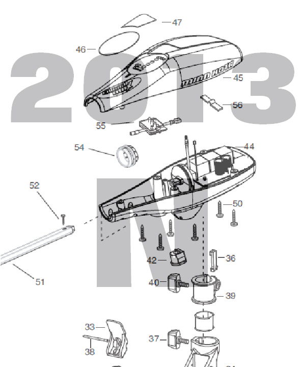 Endura Max 55 - 55lbs 12V 50A 36 & 42" Parts 2013 (N)